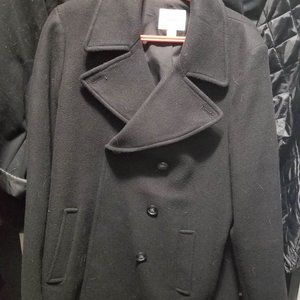Old navy black peacoat XL